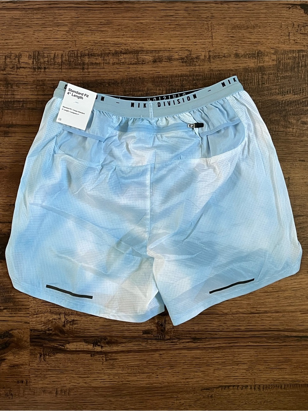 Nike Dri Fit ADV Run Division 4” Brief Lined Shorts ‘Light Blue’ (size mens XS) - Picture 7 of 9